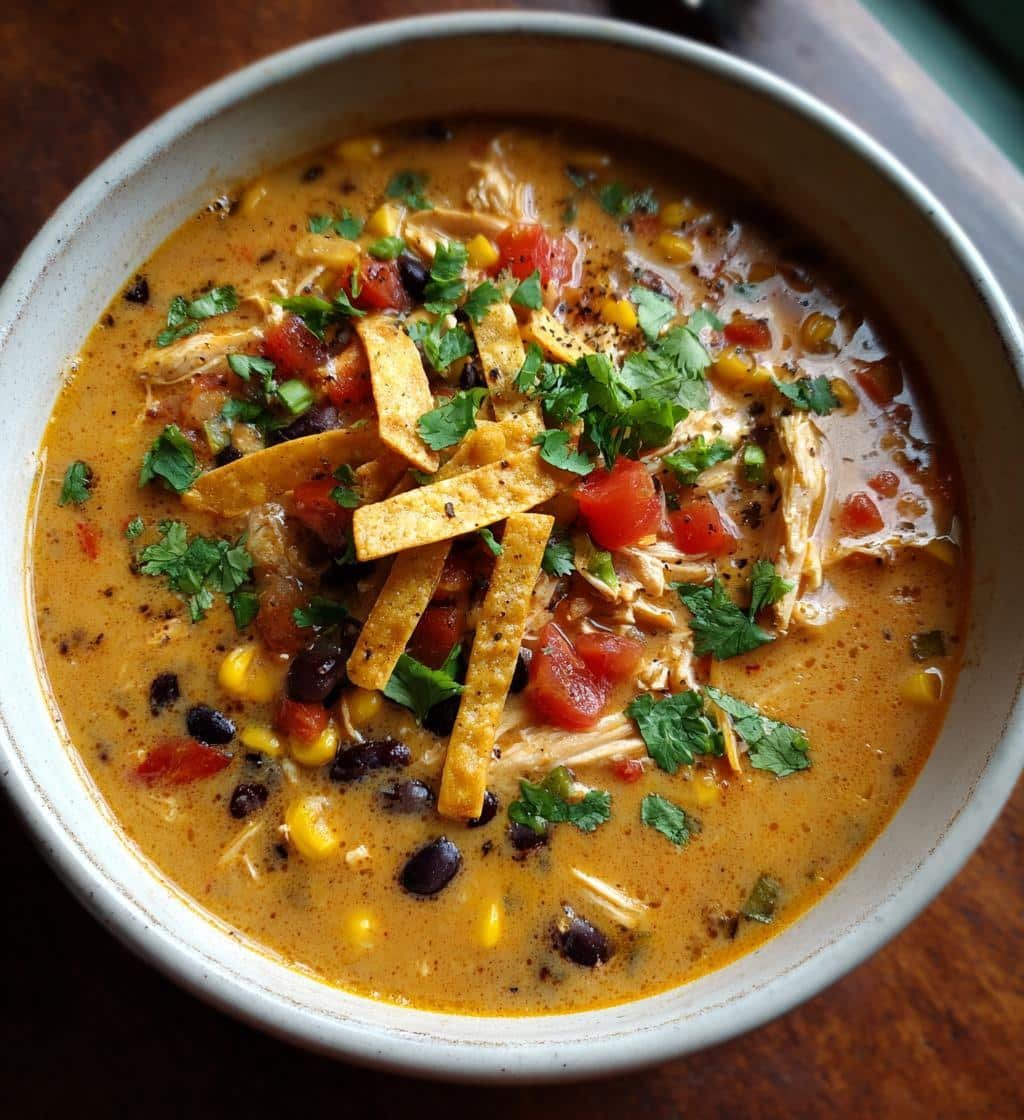 Creamy Chicken Tortilla Soup