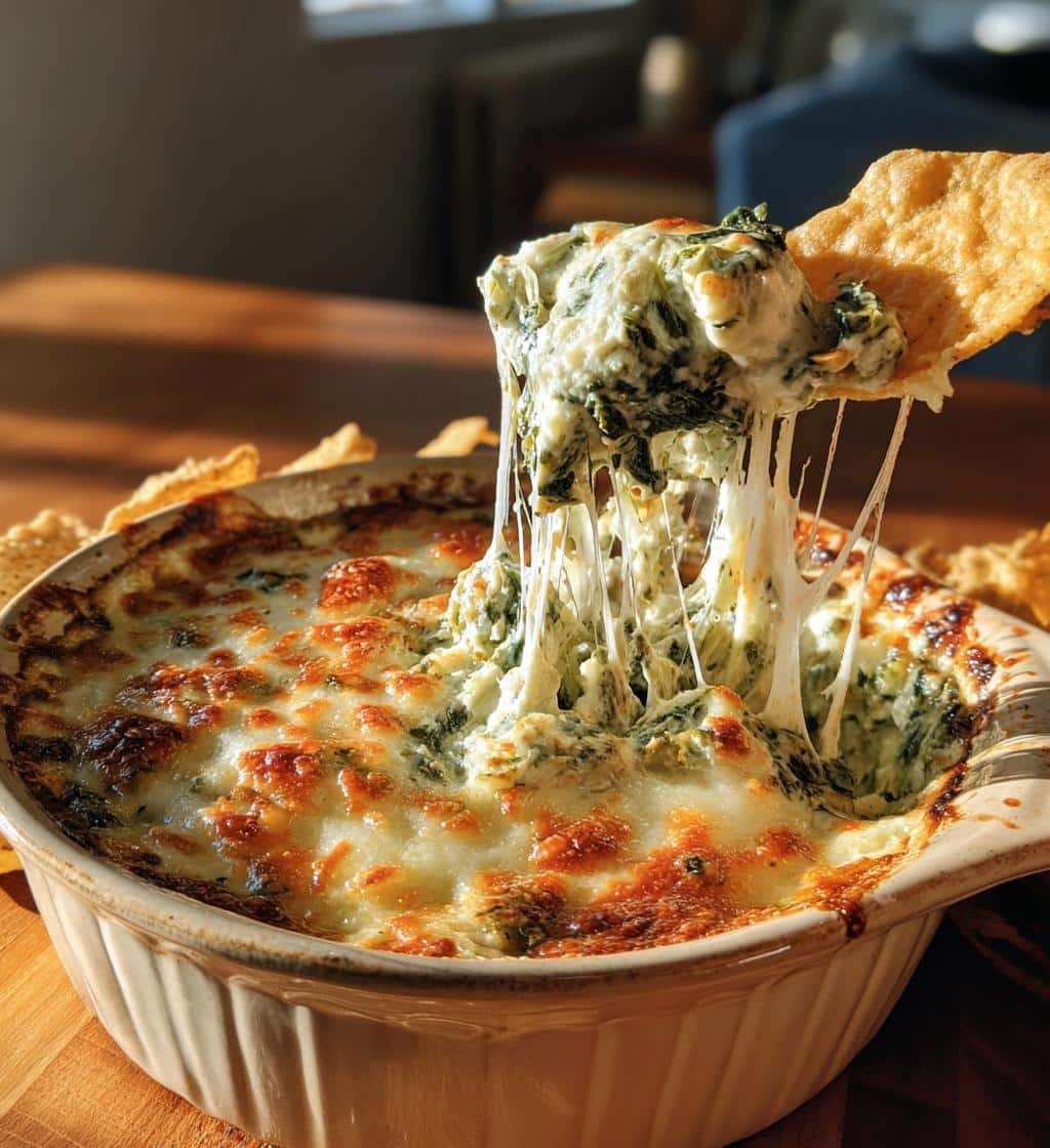 Creamy Spinach Artichoke Dip - detail 1