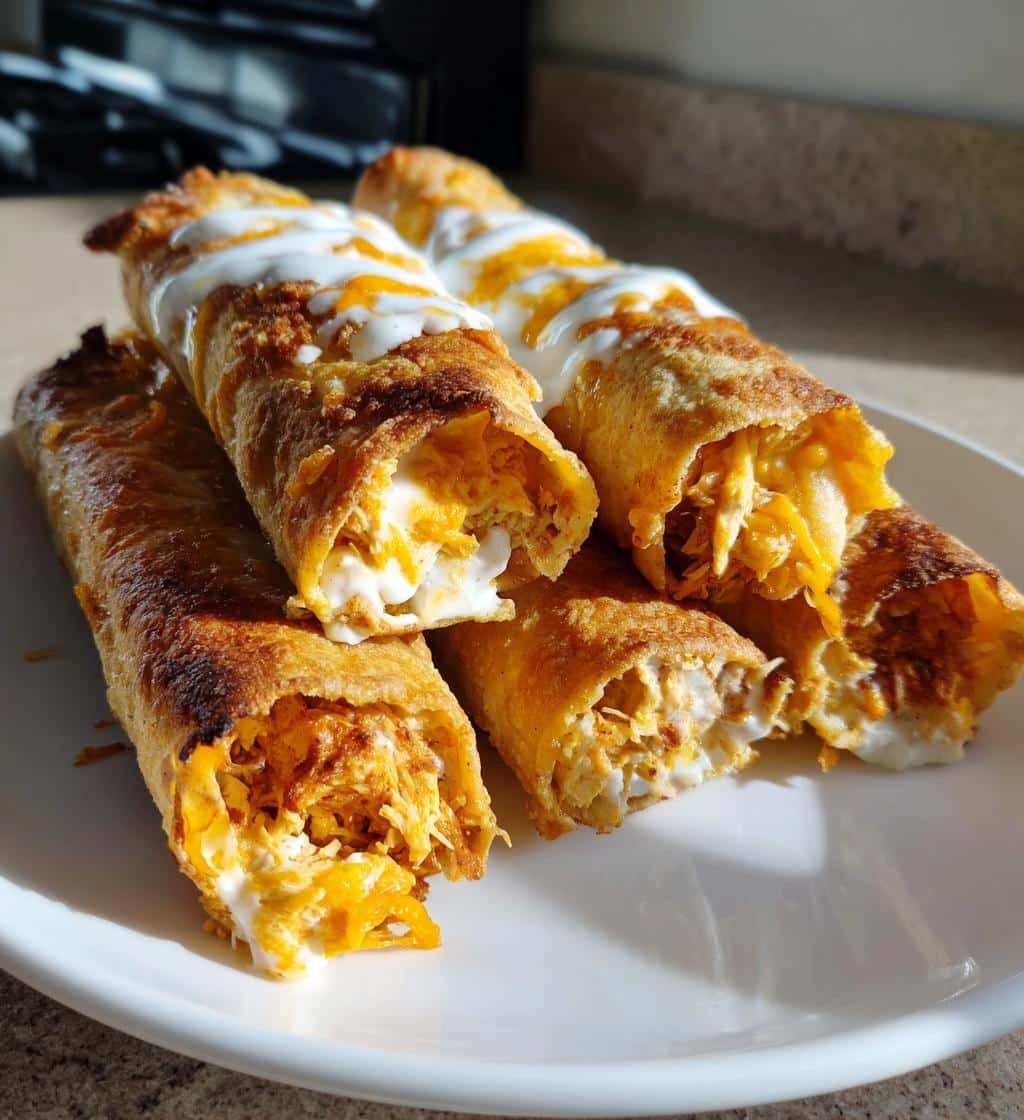 35-Minute Crispy Loaded Chicken Ranch Taquitos You'll Crave 4 Crispy Loaded Chicken Ranch Taquitos - detail 1
