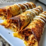 Crispy Loaded Chicken Ranch Taquitos