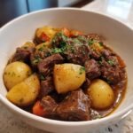 Crockpot Beef Bites & Potatoes