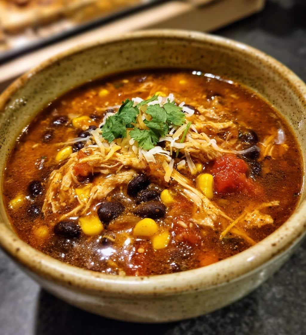 10-Minute Crockpot Chicken Taco Soup That Wows Every Time 4 Crockpot Chicken Taco Soup - detail 1