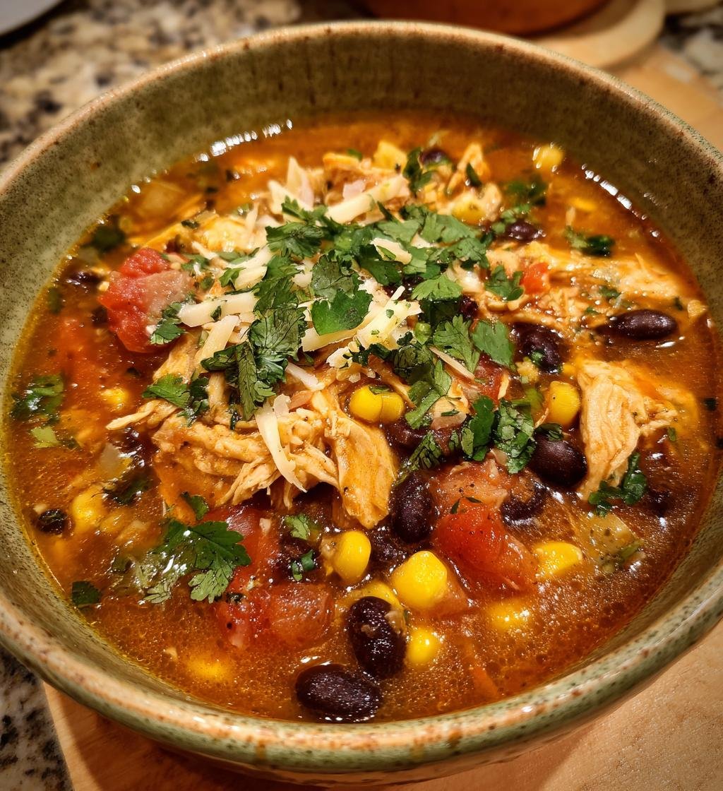 Crockpot Chicken Taco Soup