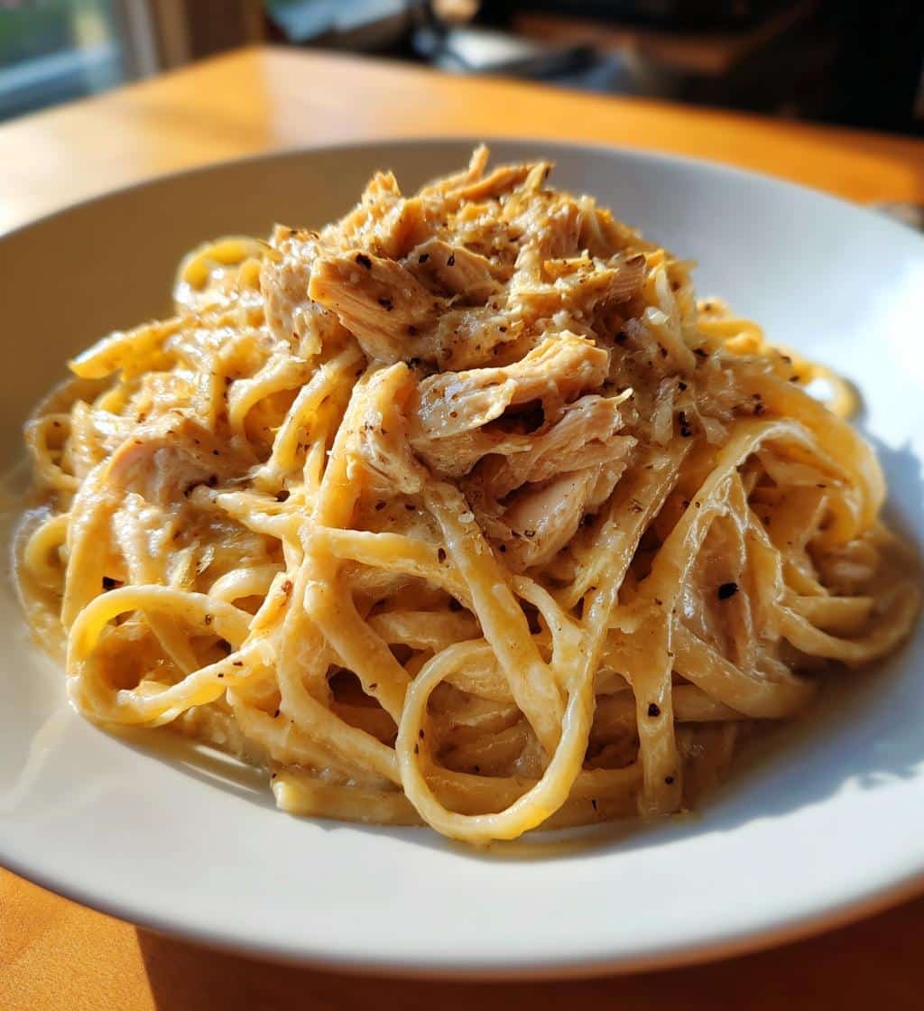 Crockpot Garlic Parmesan Chicken Pasta - detail 1