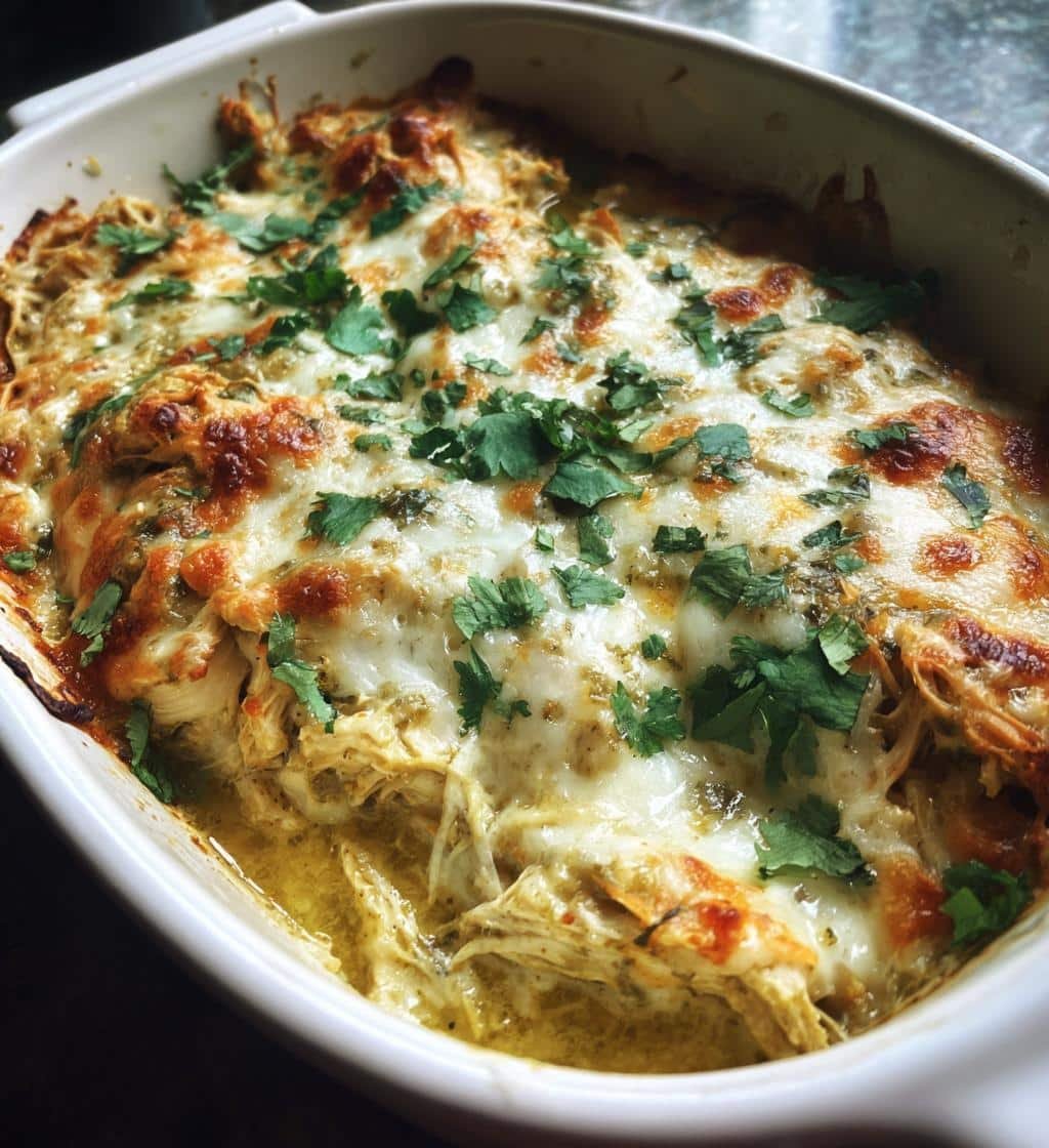 Crockpot Salsa Verde Chicken Casserole - detail 1