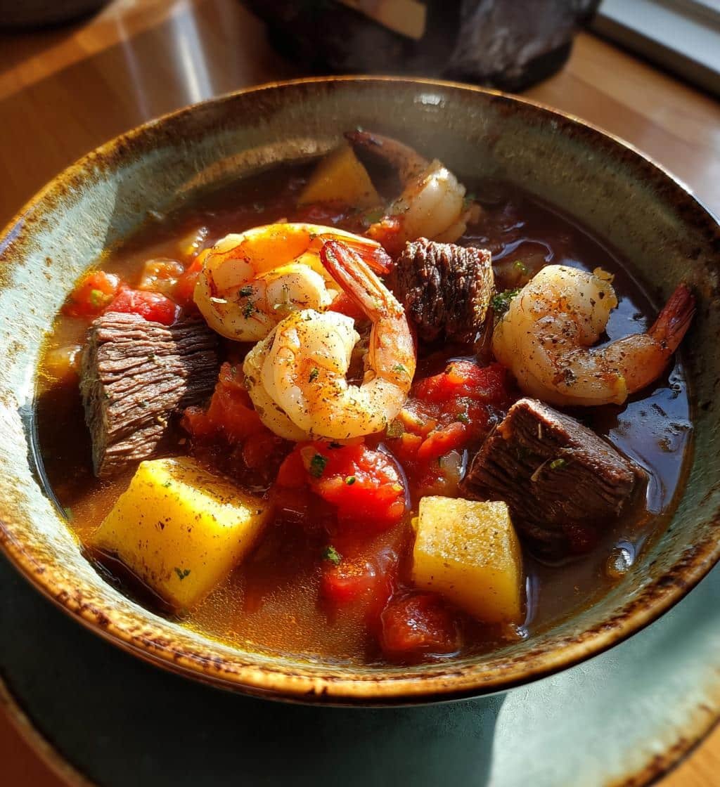 Crockpot Surf & Turf Soup - detail 1