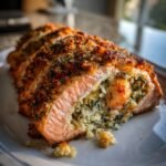 Delicious Crab & Shrimp Stuffed Salmon
