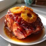 Delicious Crock Pot Brown Sugar Pineapple Ham
