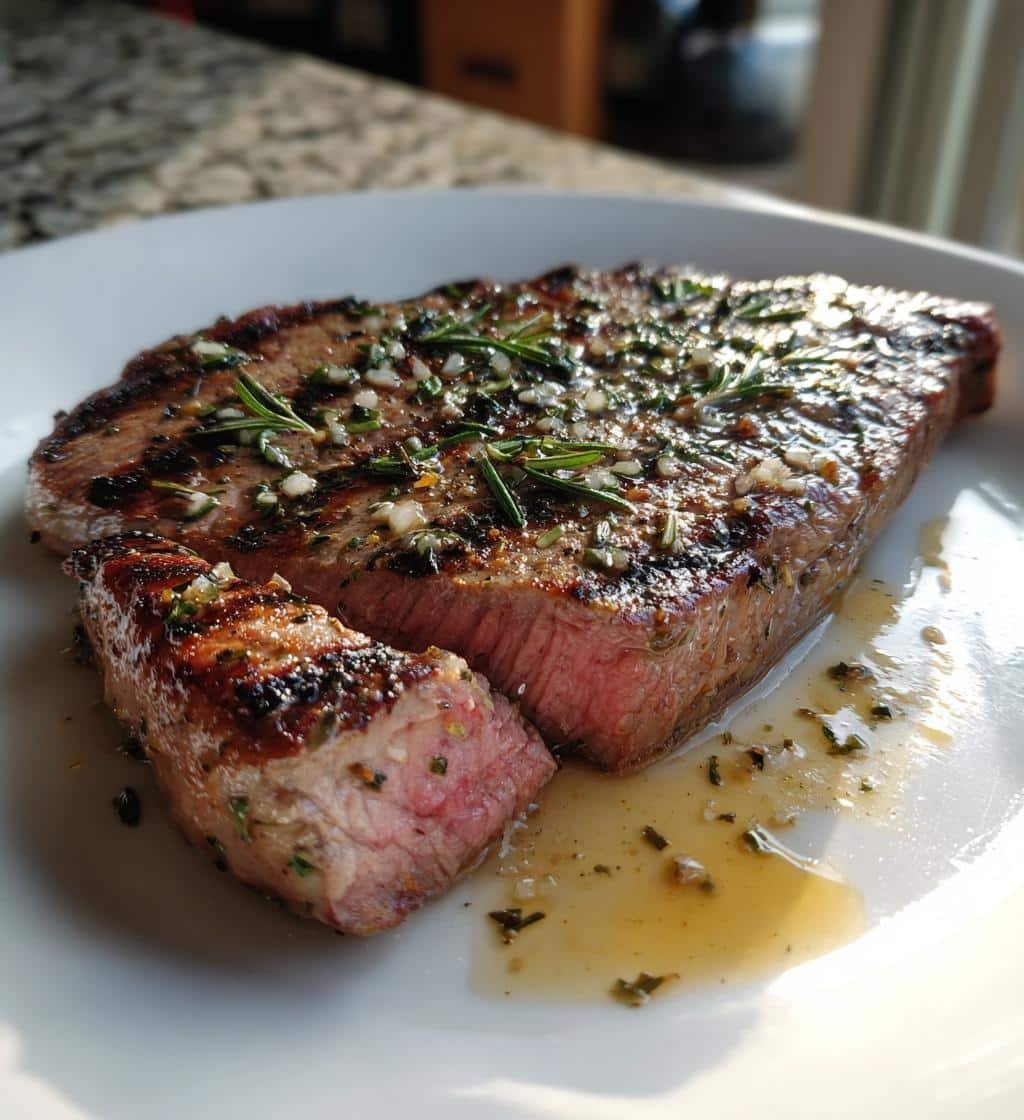 Delicious Garlic Rosemary Grilled Steak