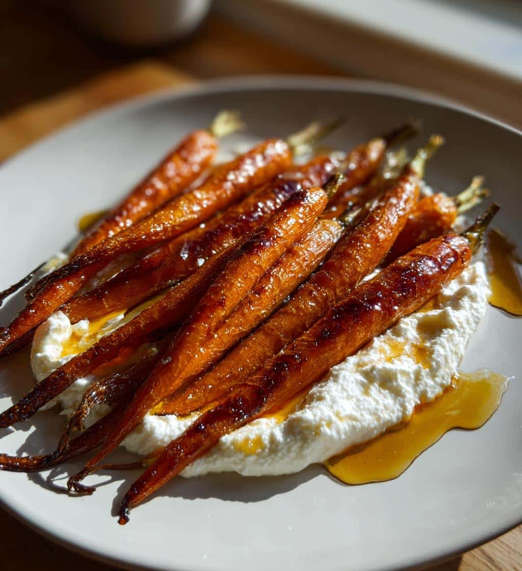 Delicious Roasted Carrots with Whipped Ricotta and Hot Honey - detail 1