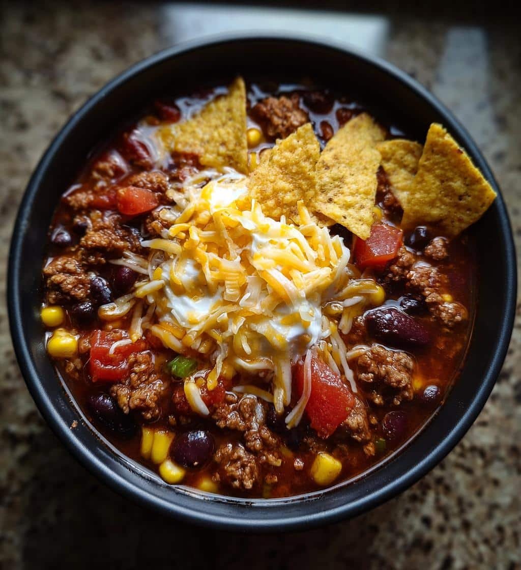 Delicious Taco Soup in Slow Cooker - detail 1