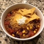 Delicious Taco Soup in Slow Cooker