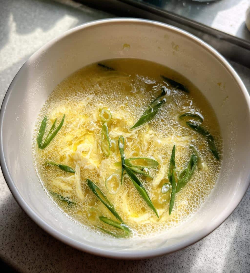 15-Minute Easy Egg Drop Soup - Silky Comfort Magic 4 Easy egg drop soup - detail 1