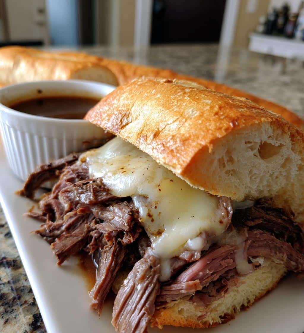 15-Minute French Dip Sandwich Recipe - Pure Comfort Magic 4 French dip sandwich - detail 1