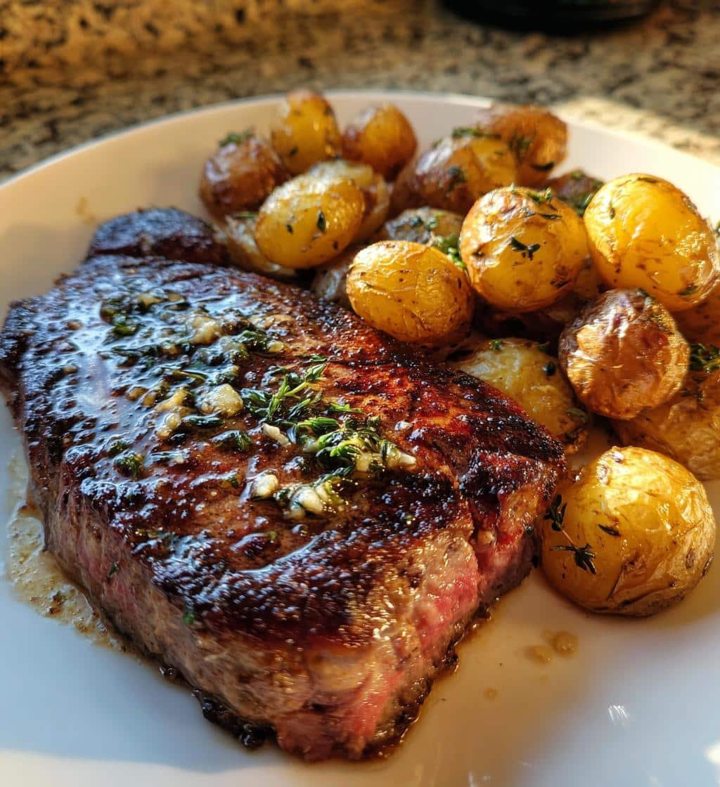 Garlic Butter Steak & Potatoes