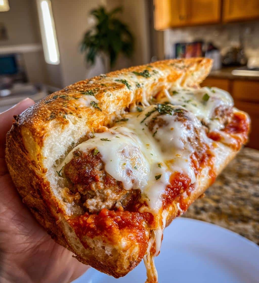 Garlic bread meatball subs - detail 1