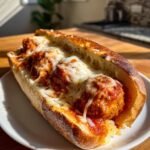 Garlic bread meatball subs