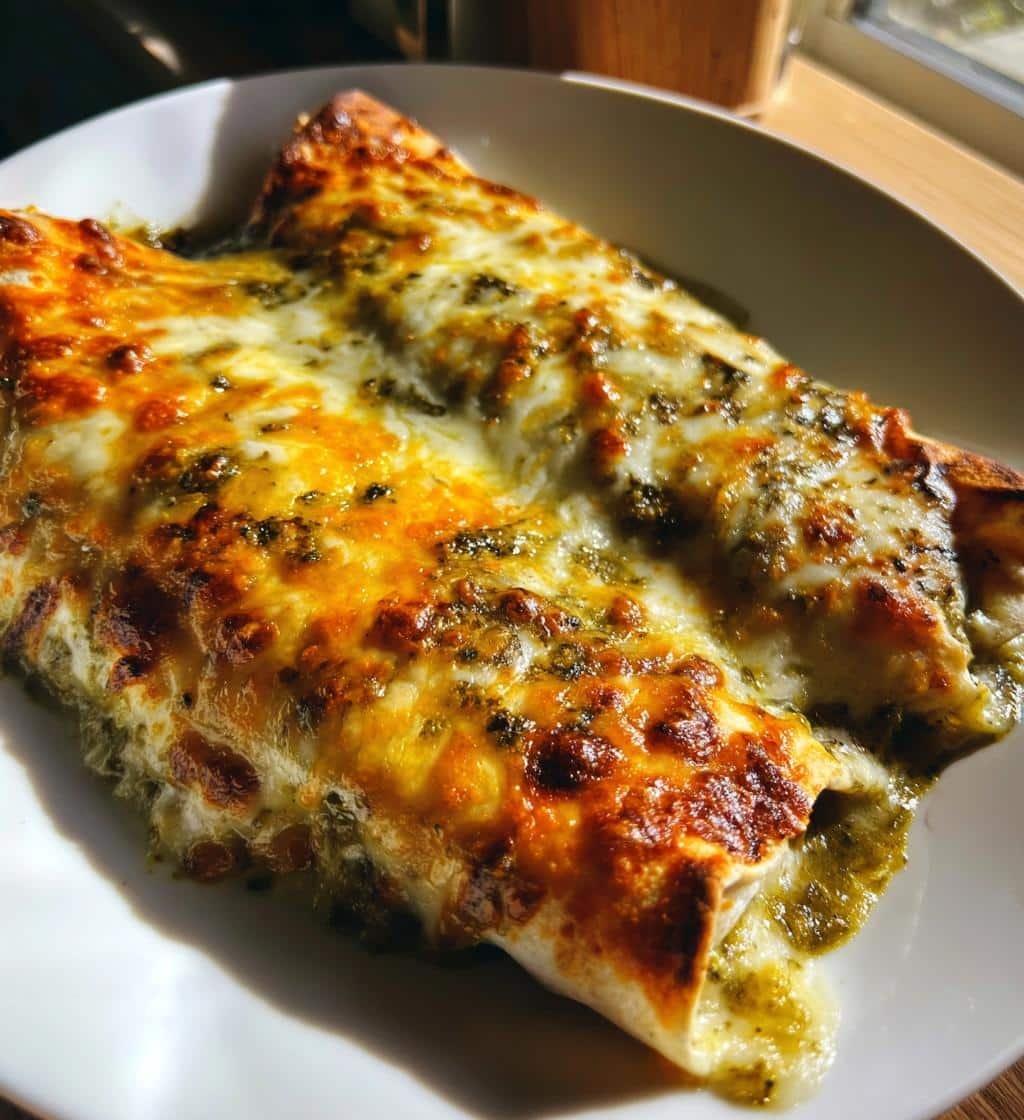 Green Chili Chicken Enchiladas
