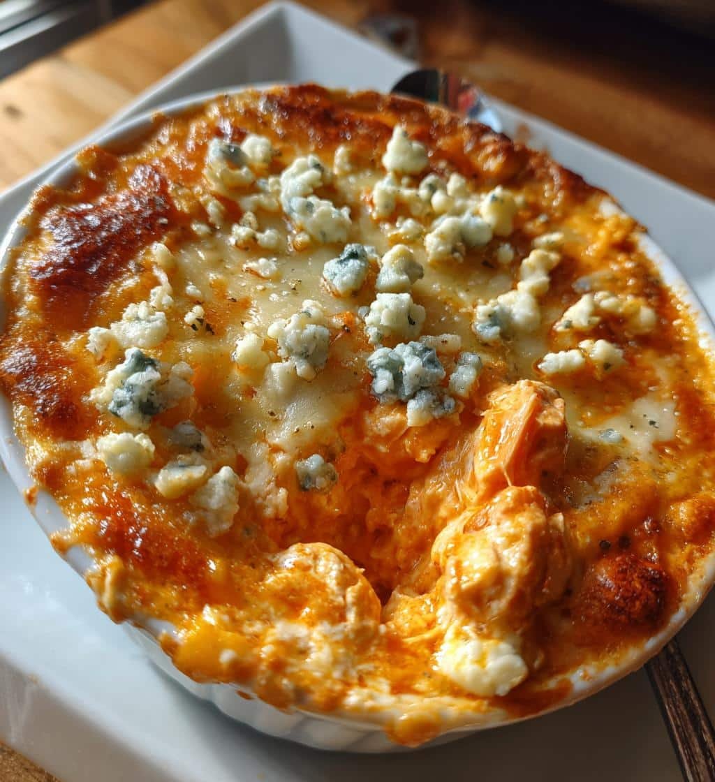 HIGH PROTEIN BUFFALO CHICKEN DIP