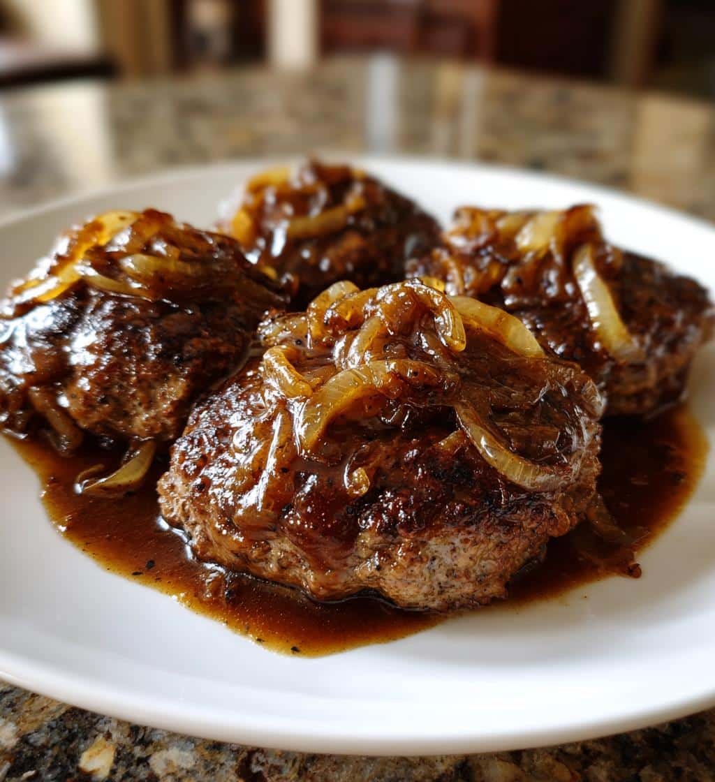 Hamburger Steaks with Onion Gravy