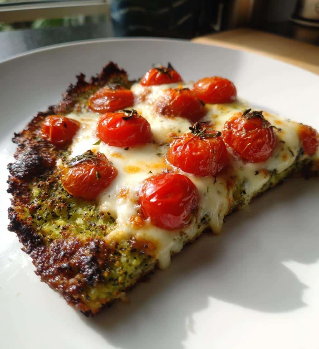 Healthy 3-Ingredient Broccoli Crust Pizza