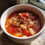 Healthy 5-Ingredient Tomato White Bean Soup