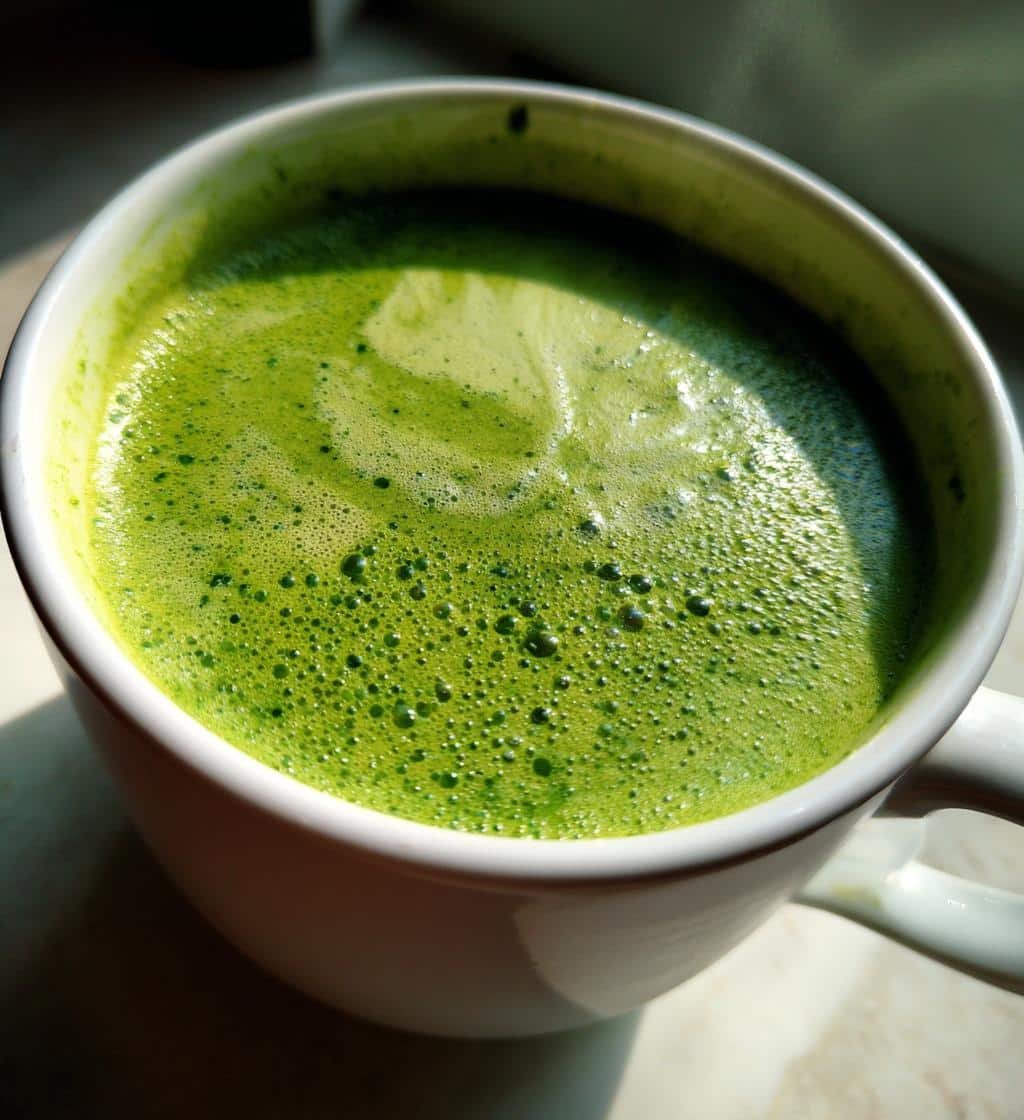 Healthy Asparagus & Pea Winter Soup - detail 1