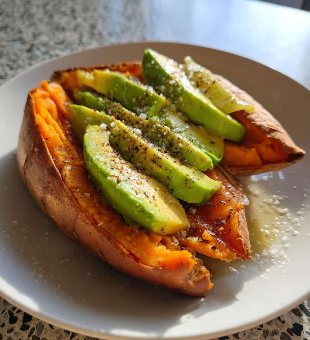 Healthy Baked Sweet Potato with Avocado & Lime - detail 1