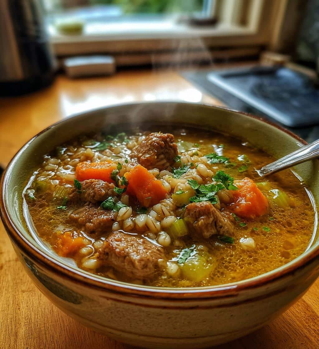 Ultimate Healthy Beef & Barley Veg Soup Recipe - Comfort 4 Healthy Beef & Barley Veg Soup - detail 1