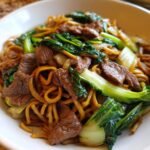 Healthy Beef and Bok Choy Chow Mein