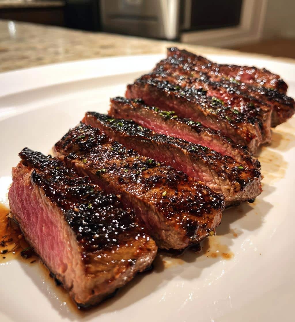 Healthy Bourbon Marinated Steak Recipe - detail 1