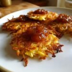 Healthy Breakfast Potato Pancakes with Apple Butter