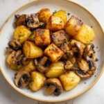 Healthy Breakfast Roasted Potatoes with Mushrooms
