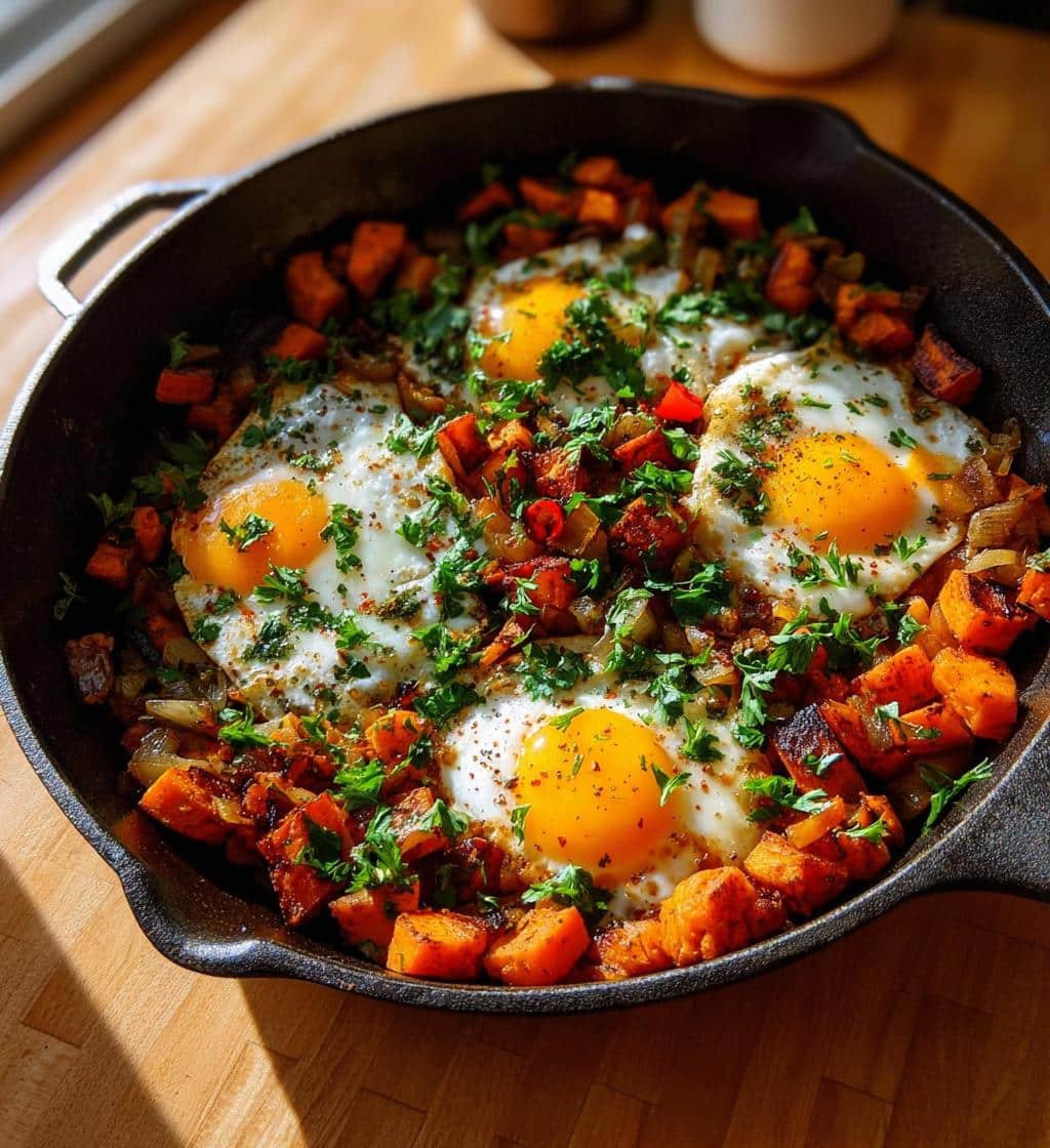 30-Minute Healthy Breakfast Sweet Potato Hash with Eggs 4 Healthy Breakfast Sweet Potato Hash with Eggs - detail 1
