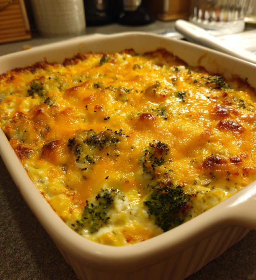 Homemade Healthy Broccoli Cheese Wild Rice Casserole Has a Guменty Twist 4 Healthy Broccoli Cheese Wild Rice Casserole - detail 1