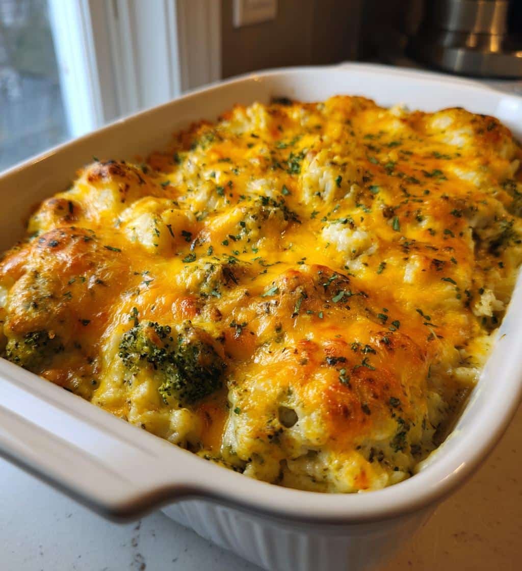 Healthy Broccoli Cheese Wild Rice Casserole - detail 1