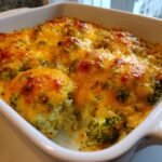 Healthy Broccoli Cheese Wild Rice Casserole