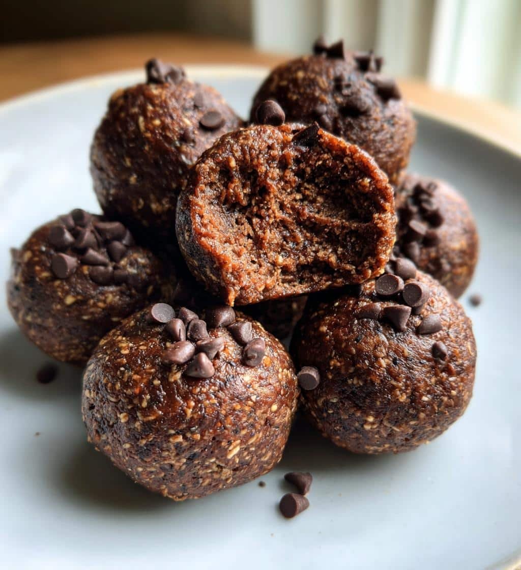 delicious 5-Ingredient Healthy Brownie Batter Protein Balls You’ll Adore 4 Healthy Brownie Batter Protein Balls - detail 1