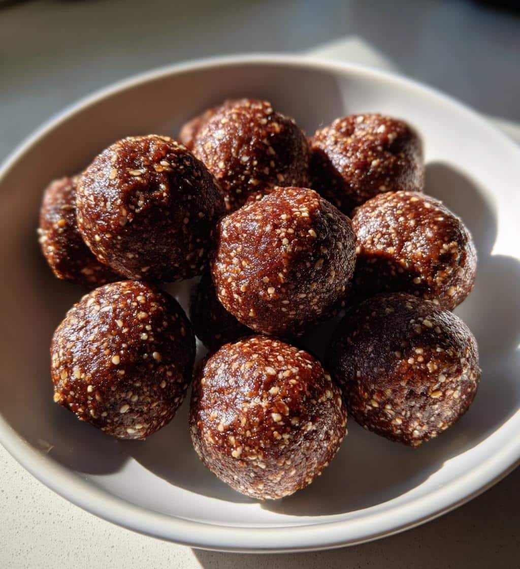 Healthy Cacao Nibs Date Bombs
