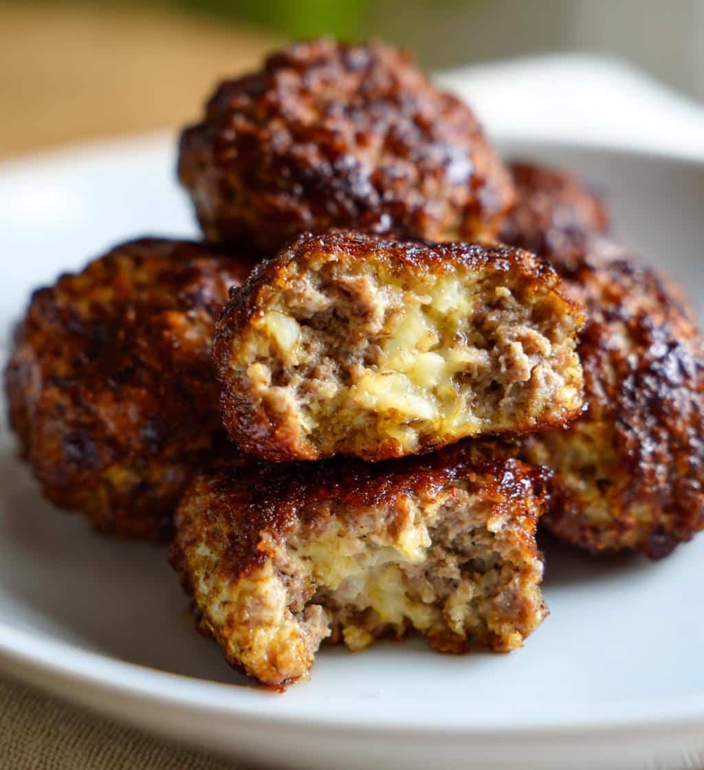 Healthy Caramelized Onion Beef Meatballs - detail 1