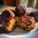 Healthy Caramelized Onion Beef Meatballs