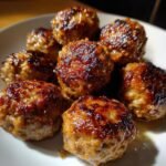 Healthy Caramelized Onion Beef Meatballs