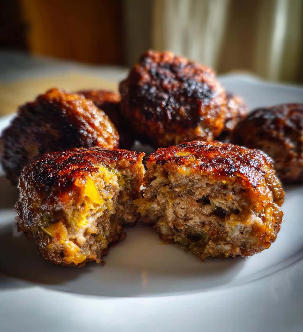 Healthy Caramelized Onion Beef Meatballs