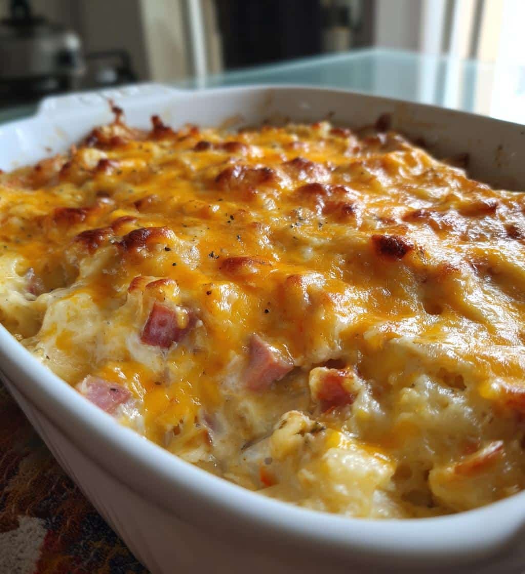 Healthy Cheesy Ham and Potato Casserole in the Crockpot 4 Healthy Cheesy Ham and Potato Casserole in the Crockpot - detail 1