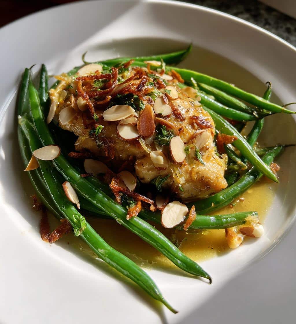 Easy 30-Minute Healthy Chicken Amandine Green Bean Casserole Recipe 4 Healthy Chicken Amandine Green Bean Casserole - detail 1