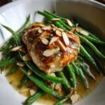 Healthy Chicken Amandine Green Bean Casserole