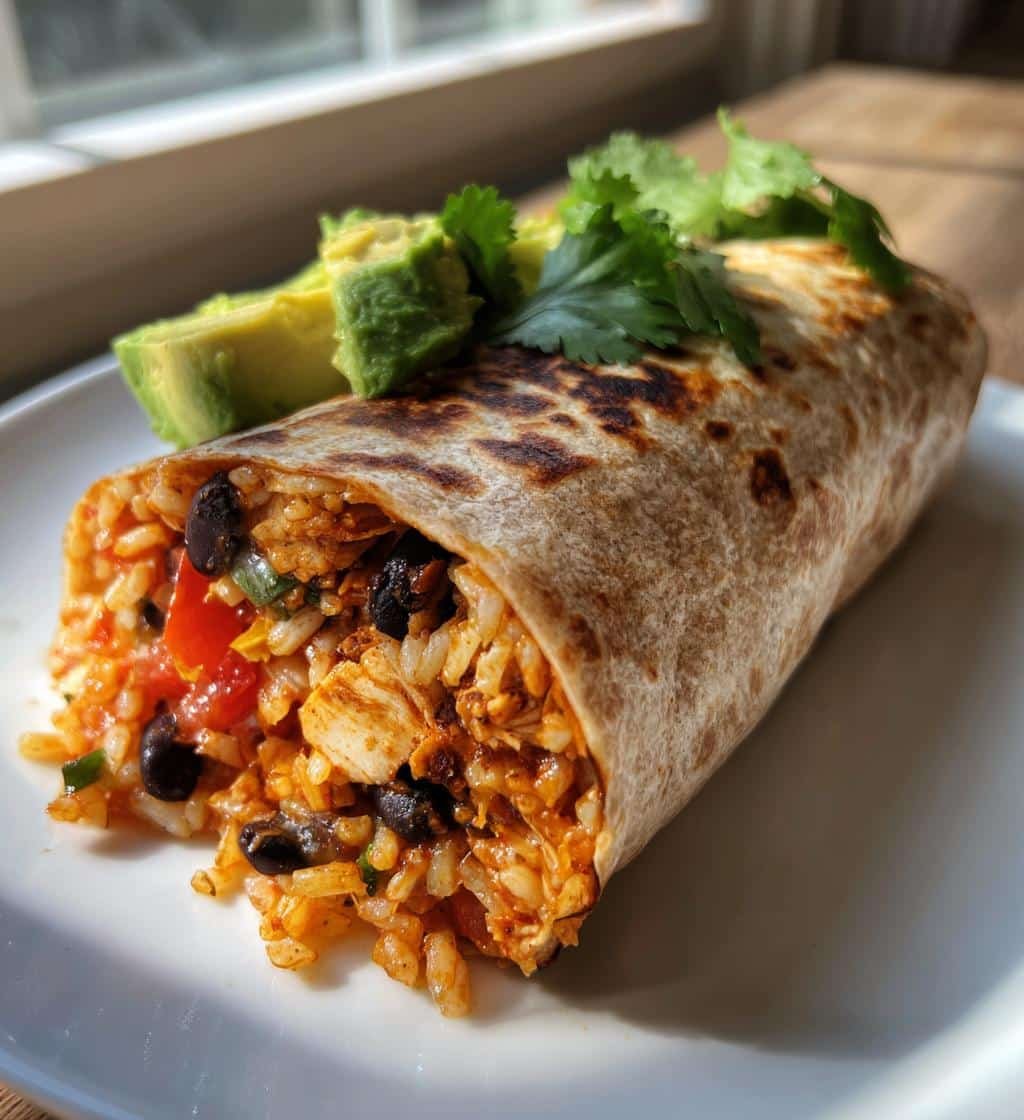 Healthy Chicken Burrito Recipe - detail 1