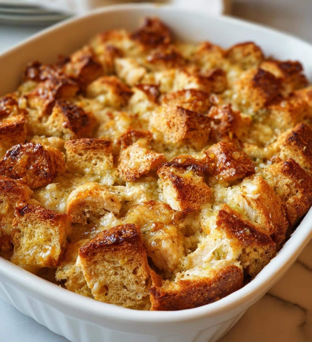 Delicious Healthy Chicken Dressing Casserole: A 250-Calorie Comfort Food Win 4 Healthy Chicken Dressing Casserole - detail 1