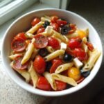 Healthy Classic Italian Pasta Salad with Pepperoni