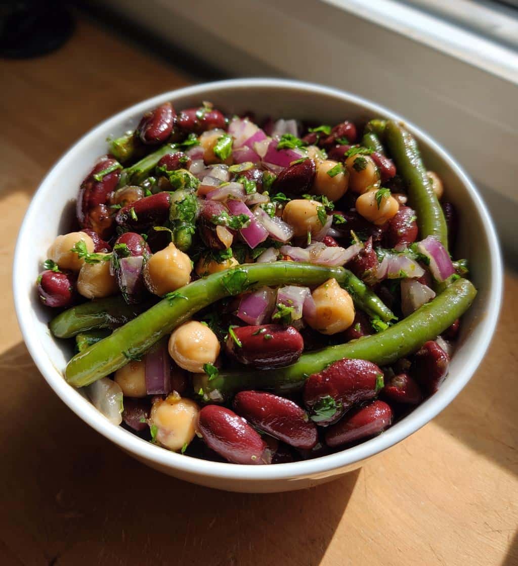 Healthy Classic Three Bean Salad